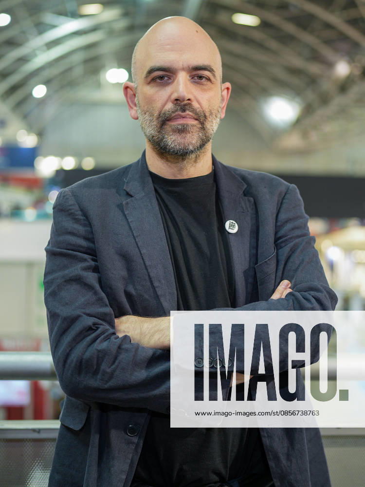 IPA84724685 - Turin. Second day of the 18th edition of the Turin International Book Fair entitled The World Saved by Kids. The fair will remain open from May 14 to 18, 2026 at Lingotto Fiere In photo: Roberto Saviano