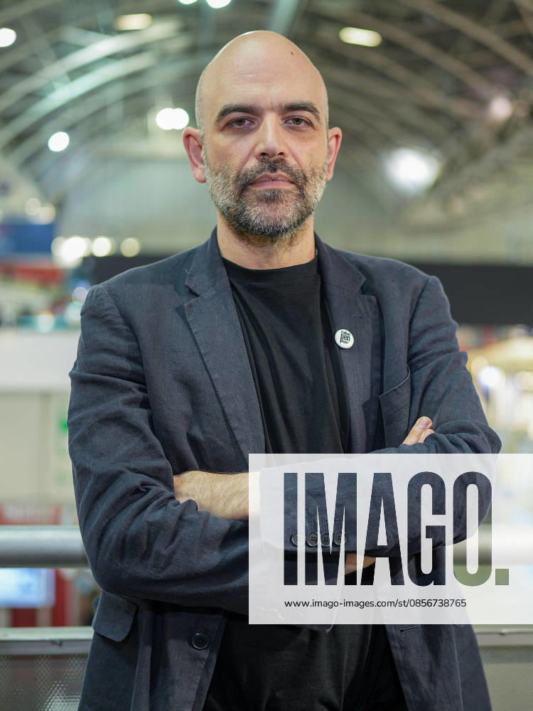 IPA84724687 - Turin. Second day of the 18th edition of the Turin International Book Fair entitled The World Saved by Kids. The fair will remain open from May 14 to 18, 2026 at Lingotto Fiere In photo: Roberto Saviano