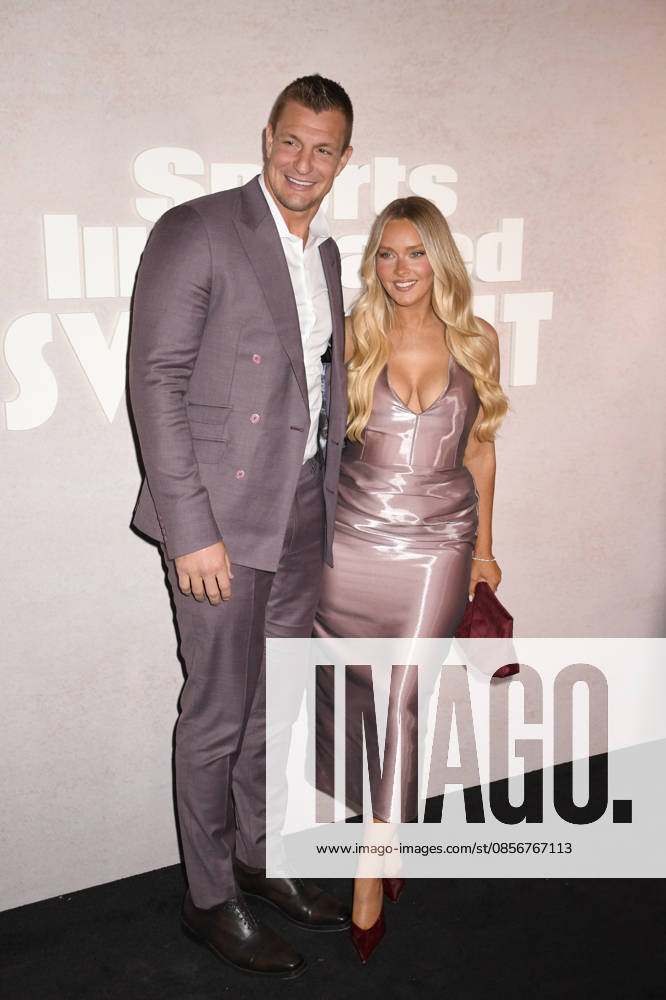 NEW YORK, NY- MAY 14: Rob Gronkowski, and Camille Kostek at the 2026 Sports Illustrated Swimsuit Launch Party at the Hard Rock Hotel on May 14, 2026 in New York City. Credit: AdMedia New York City USA - ZUMAa123 20260514_zaa_a123_143