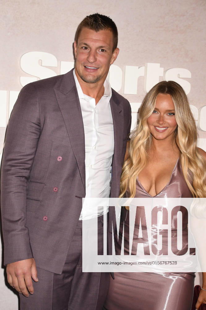 NEW YORK, NY- MAY 14: Rob Gronkowski, and Camille Kostek at the 2026 Sports Illustrated Swimsuit Launch Party at the Hard Rock Hotel on May 14, 2026 in New York City. Credit: AdMedia New York City USA - ZUMAa123 20260514_zaa_a123_090
