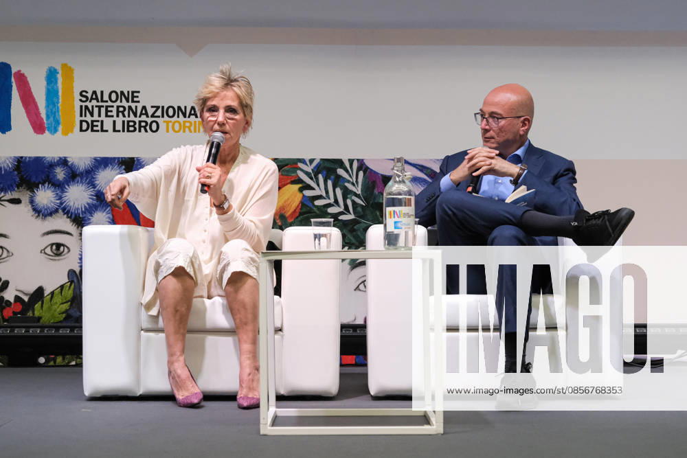 SalTo 26 - Salone Internazionale del Libro in Turin, Italy - May 15, 2026 Concita De Gregorio (L) and Aldo Cazzullo (R) attend during the SalTo 26 - Salone Internazionale del Libro at Lingotto Fiere. Turin Italy
