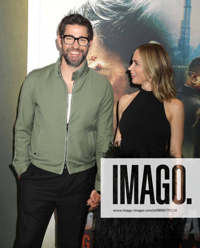 Actors JOHN KRASINSKI and EMILY BLUNT seen during the red carpet arrivals for Amazon MGM Studios Tom Clancy s Jack Ryan - Ghost War World Premiere held at Regal Times Square. New York USA - ZUMAk03_ 20260515_zaf_k03_027