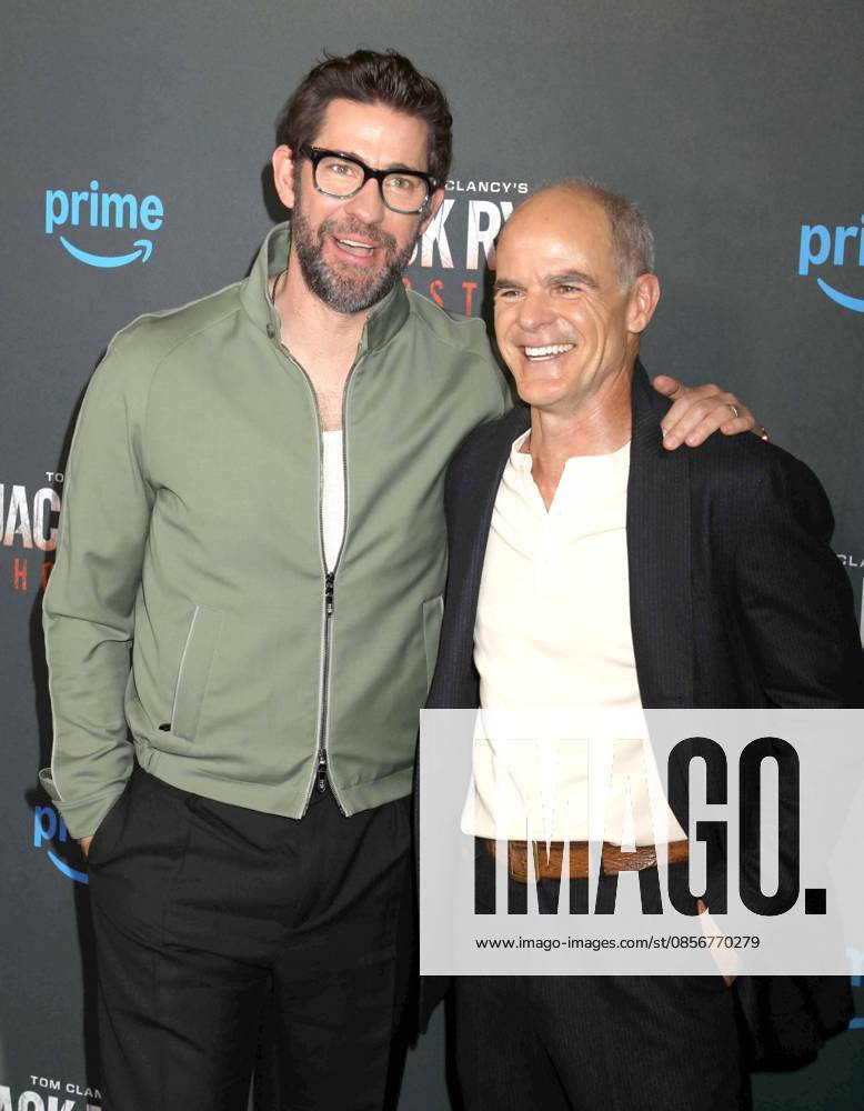 Actors JOHN KRASINSKI and MICHAEL KELLY seen during the red carpet arrivals for Amazon MGM Studios Tom Clancy s Jack Ryan - Ghost War World Premiere held at Regal Times Square. New York USA - ZUMAk03_ 20260515_zaf_k03_063