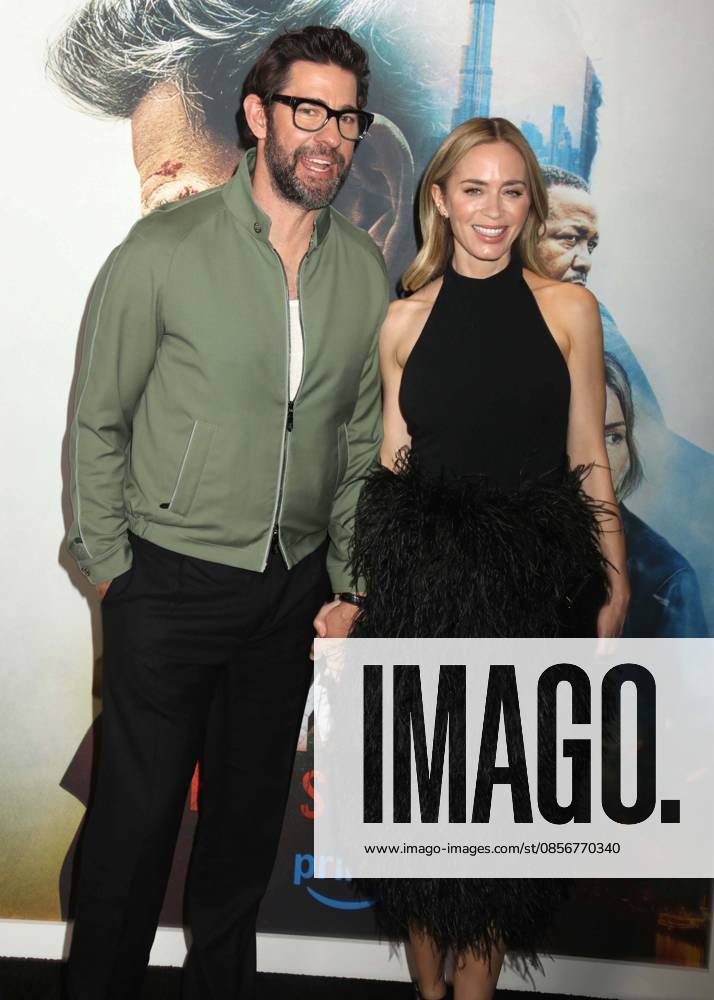 Actors JOHN KRASINSKI and EMILY BLUNT seen during the red carpet arrivals for Amazon MGM Studios Tom Clancy s Jack Ryan - Ghost War World Premiere held at Regal Times Square. New York USA - ZUMAk03_ 20260515_zaf_k03_012