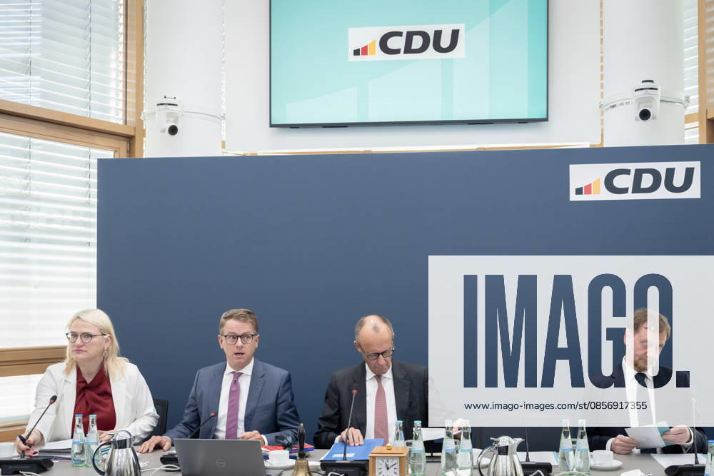 Berlin, Konrad-Adenauer-Haus, CDU Berlin, CDU, Carsten Linnemann, Friedrich Merz, Christina Stumpp, Michael Kretschmer Berlin Berlin GER