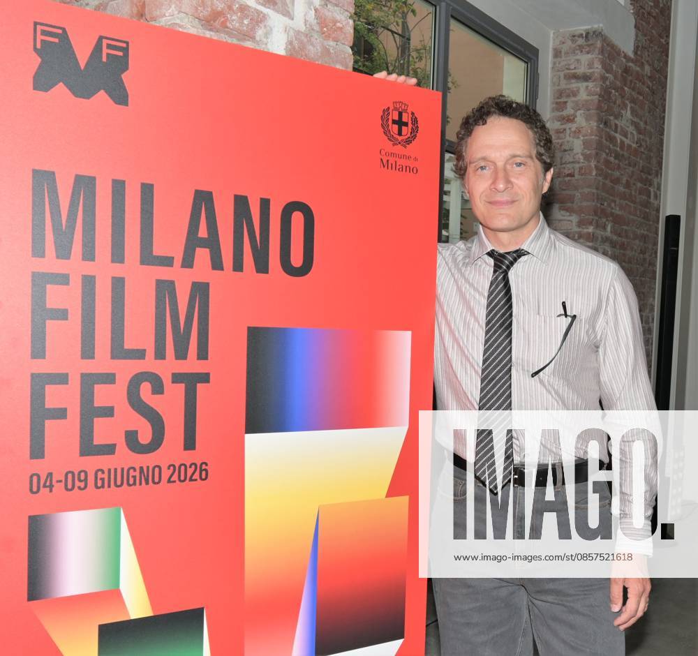 IPA85066489 - Milan,Italy Milano Film Fest 2026 photocall and presentation second edition from June 4 to 9, 2026. In the photo:Claudio Santamaria artistic director Milano Film Fest
