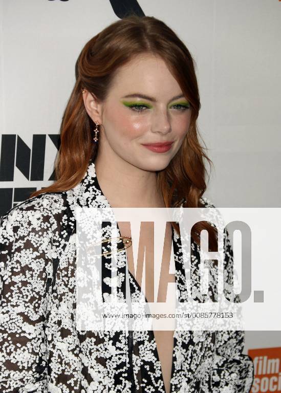 New York City, New York, U.S. - Actress EMMA STONE attends the The Favourite held during the New York Film Festival 56th Opening Night Gala Presentation held at Alice Tully Hall at Lincoln Center. New York City U.S. - ZUMAk03_ 20180928_zaf_k03_053