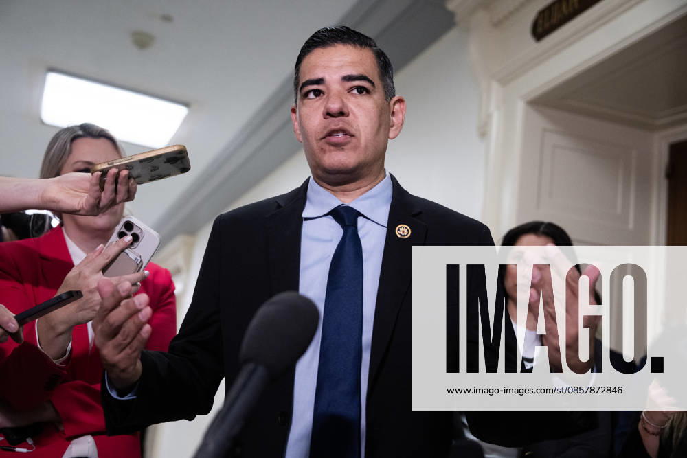 Bondi Deposition TW UNITED STATES - MAY 29: Ranking member Rep. Robert Garcia, D-Calif., speaks with reporters before former Attorney General Pam Bondi sat for a House Oversight and Government Reform Committee deposition about the Jeffrey Epstein files, in Rayburn building on Friday, May 29, 2026. (Tom Williams CQ Roll Call) Washington DC United States