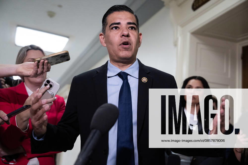 Bondi Deposition TW UNITED STATES - MAY 29: Ranking member Rep. Robert Garcia, D-Calif., speaks with reporters before former Attorney General Pam Bondi sat for a House Oversight and Government Reform Committee deposition about the Jeffrey Epstein files, in Rayburn building on Friday, May 29, 2026. (Tom Williams CQ Roll Call) Washington DC United States