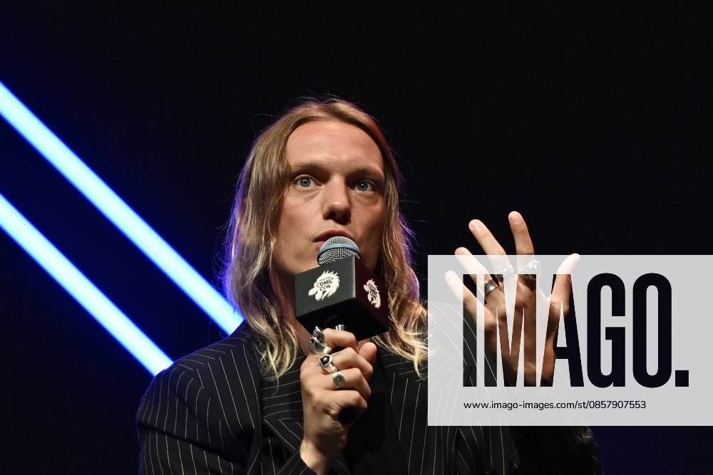 HONG KONG-ENTERTAINMENT JAMIE CAMPBELL BOWER Jamie Campbell Bower, a British actor, speaking at event of Comic Con 2026 in Hong Kong, May 30, 2026.NEXPHER Kobe Li HKG