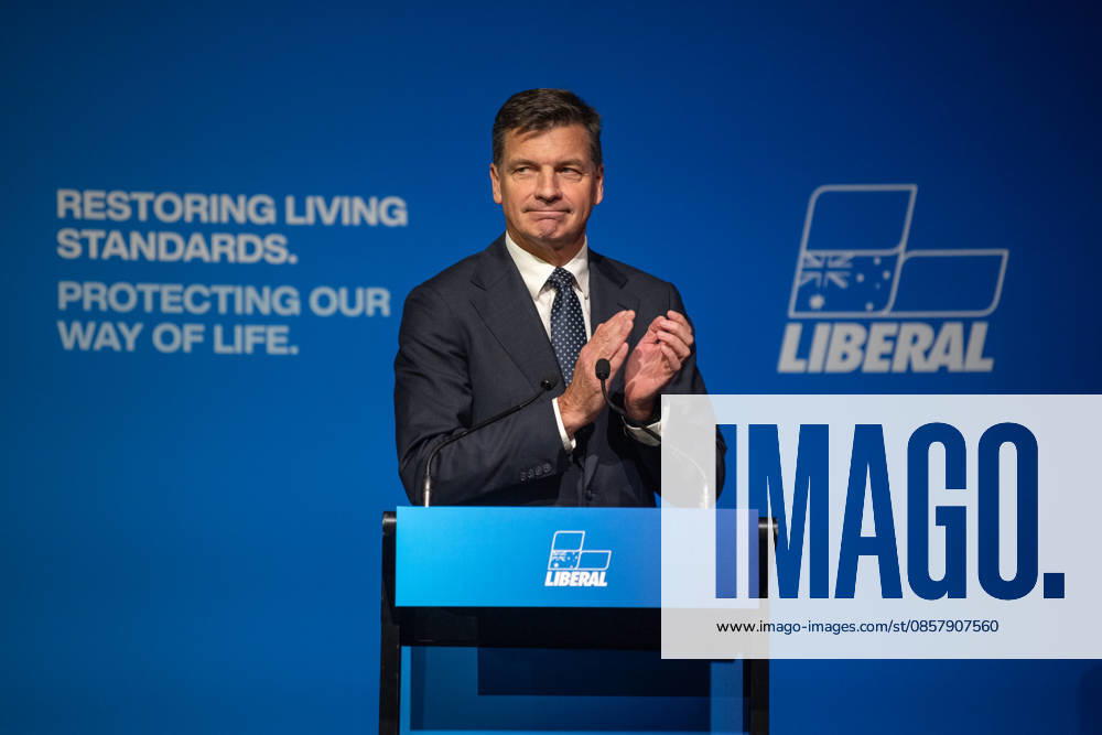 LIBERAL FEDERAL COUNCIL MEETING, Federal Leader of the Liberal Party Angus Taylor during the 65th Federal Council of the Liberal Party of Australia in Melbourne, Saturday, May 30, 2026. Delegates from all states and territories will attend the two-day Liberal Party Federal Council, where former prime minister Tony Abbott s appointment as the next federal Liberal Party president is expected to be confirmed. ( NO ARCHIVING MELBOURNE VICTORIA AUSTRALIA