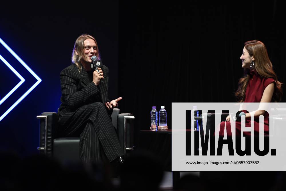 HONG KONG-ENTERTAINMENT JAMIE CAMPBELL BOWER Jamie Campbell Bower, a British actor, speaking at event of Comic Con 2026 in Hong Kong, May 30, 2026.NEXPHER Kobe Li HKG