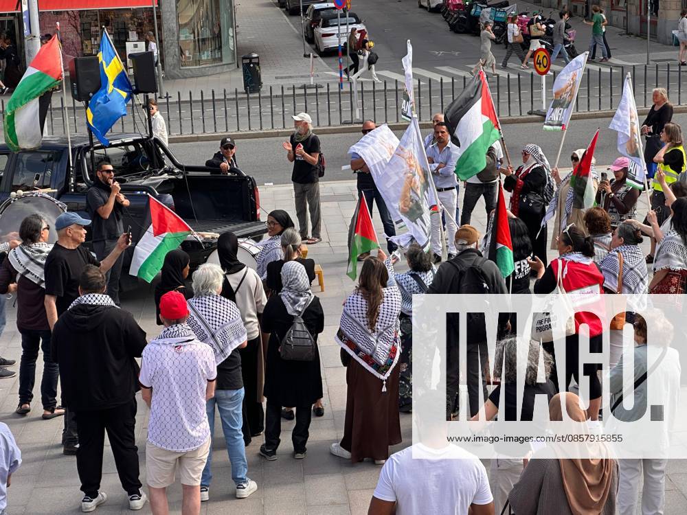 Israeli attacks on Palestine and Lebanon were protested in Sweden STOCKHOLM, SWEDEN - MAY 30: Demonstrators, holding banners and flags, gather to protest against Israel s ongoing attacks on the Gaza Strip and Lebanon, on May 30, 2026 in Stockholm, Sweden. Atila Altuntas Anadolu Stockholm Sweden. Editorial use only. Please get in touch for any other usage.