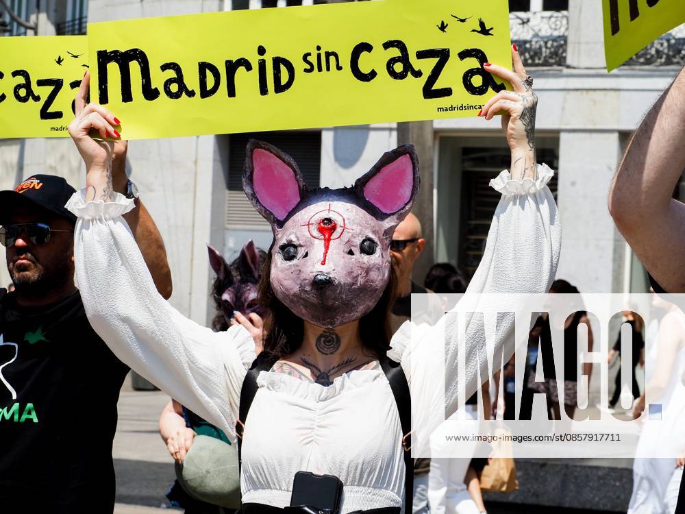 MADRID, SPAIN - MAY 30: Animal rights groups march through the center of Madrid to Puerta del Sol, demanding an end to hunting practices in Spain. Madrid Spain - ZUMAh199 20260530_zip_h199_007
