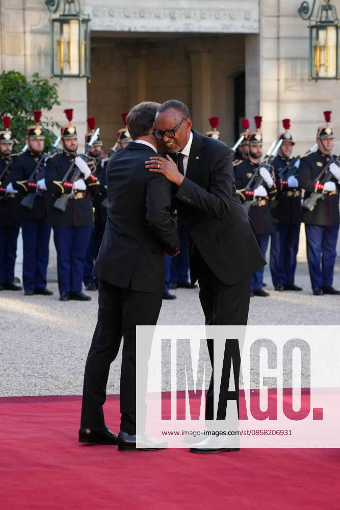 President Emmanuel Macron, Paul Kagame, President of the Republic of Rwanda The French presidential couple will host the President of Rwanda and his wife at the Élysée Palace in Paris for a state dinner on 2 June 2026 Anne Sophie Guebey Bestimage The French presidential couple will host the President of Rwanda and his wife at the Élysée Palace in Paris for a state dinner on 2 June 2026 Paris France