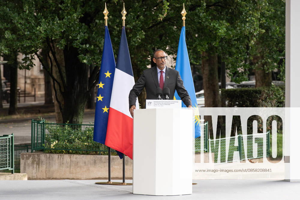 Emmanuel Macron Honors Tutsi Genocide Victims - Paris Rwandan President Paul Kagame. French President Emmanuel Macron inaugurates the memorial known as L Archive in tribute to the victims of the genocide perpetrated against the Tutsi in Rwanda, with Paul Kagame, President of the Republic of Rwanda, on the Esplanade Habib-Bourguiba in Paris, France on June 2, 2026. Photo by Isa Harsin Pool ABACAPRESS.COM Paris Ile-de-France France