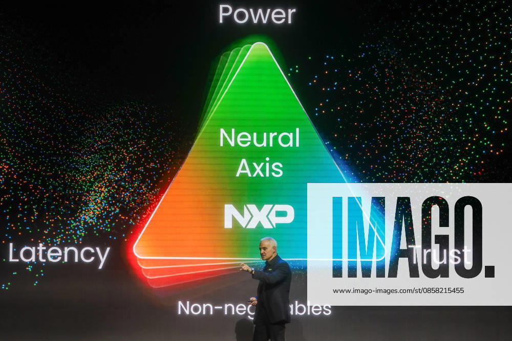 Chipmaker NXP s CEO Rafael Sotomayor gives keynote speech at COMPUTEX TAIPEI 2026 TAIPEI, TAIWAN - JUNE 3: Rafael Sotomayor, the CEO of Europe s third largest semiconductor manufacturer NXP, delivers a keynote speech, during the COMPUTEX TAIPEI trade show, in Taipei, Taiwan, on June 3, 2026. COMPUTEX TAIPEI is one of the world’s largest and most significant trade shows, featuring latest technologies, drones, data centres, Artificial Intelligence (AI) technologies, supercomputers, semiconductors products and other things from major international firms such as Nvidia, Intel, NXP, Foxconn and TSMC. Daniel Ceng Anadolu Taipei Taiwan. Editorial use only. Please get in touch for any other usage.