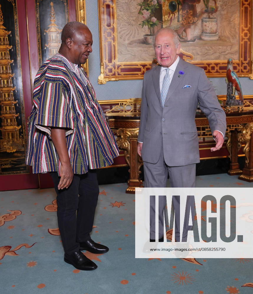 Audience at Buckingham Palace King Charles III during an audience with President of the Republic of Ghana John Dramani Mahama, at Buckingham Palace, London. Picture date: Wednesday June 3, 2026., Credit:Yui Mok PA ROTA - B68 Avalon UK, London