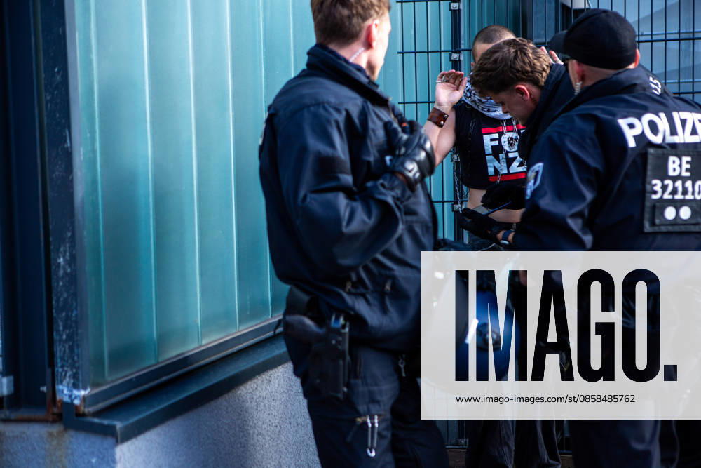 Multiple arrests and several tense exchanges between demonstrators and police marked the Naksa Day protest in Berlin. Berlin Germany - ZUMAc291 20260605_zip_c291_003