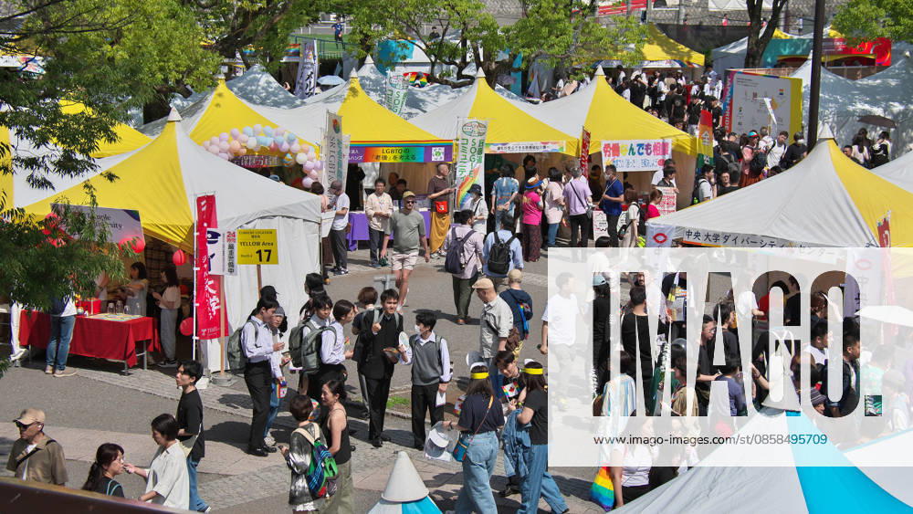 Peoples are seen gather the event Tokyo Pride 2026 in Tokyo, Japan on Saturday, June 6, 2026. TKP2026060609 KEIZOxMORI