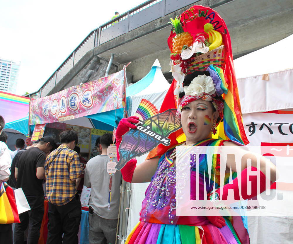 Participant poses for camera during the event Tokyo Pride 2026 in Tokyo, Japan on Saturday, June 6, 2026. TKP2026060602 KEIZOxMORI