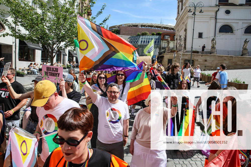 The Brno Pride Parade passed through the city centre as part of the Brno Pride Week 2026 event, in Brno, Czech Republic, on June 6, 2026. (CTKxPhoto MonikaxHlavacova) CTKPhotoP2026060604412 CTKPhotoP2026060604412