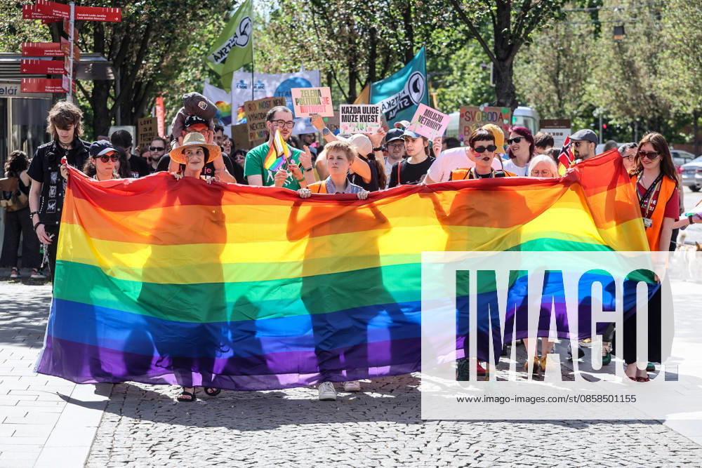 The Brno Pride Parade passed through the city centre as part of the Brno Pride Week 2026 event, in Brno, Czech Republic, on June 6, 2026. (CTKxPhoto MonikaxHlavacova) CTKPhotoP2026060604413 CTKPhotoP2026060604413