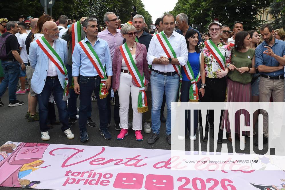 Foto IPP Massimo Rana Torino 06-06-2026 Gay Pride a Torino 20 anni dopo la prima uscita nella foto sindaco di torino stefano lo russo Italy Photo Press - World Copyright