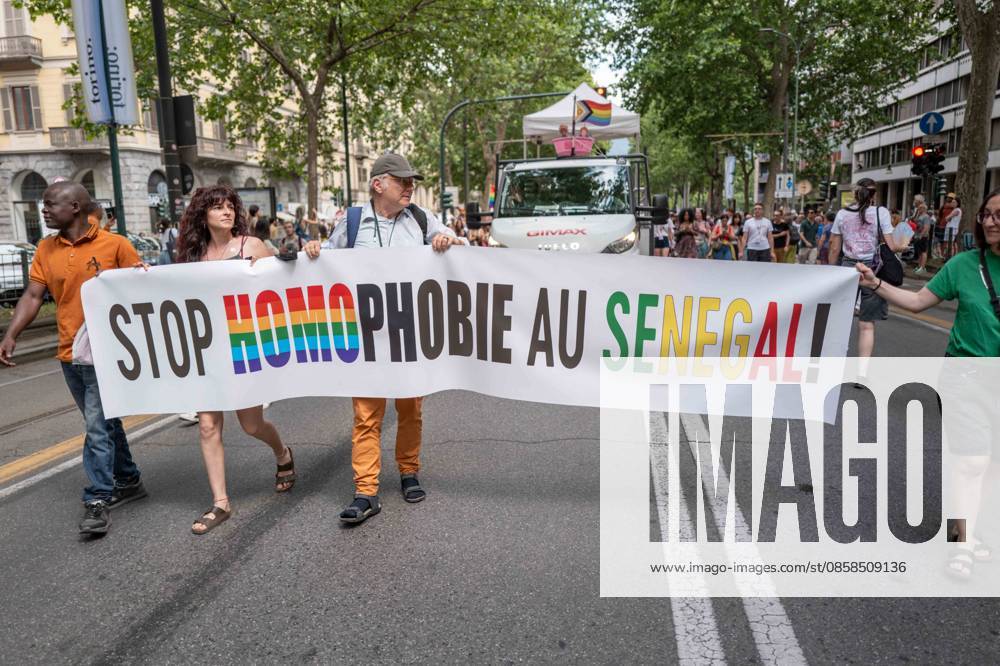 IPA85406683 - Turin. PRIDE 2026 more than 150,000 people parade through the streets of the city center. Pictured: images from Pride