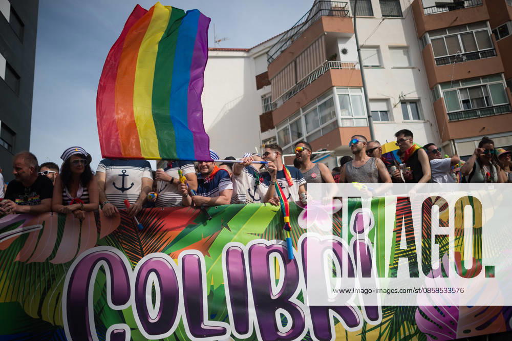 Men are seen on a float enjoying as they take part in a demonstration in support of the rights of LGTBIQ+ people, as part of the LGTBIQ+ Pride celebrations. The LGTBIQ+ Pride of Torremolinos is internationally known as a meeting point for LGTBIQ+ people in a colourful and festive atmosphere, where thousands of people celebrate the fight of the LGTBIQ+ movement for equality and respect. Malaga Spain - ZUMAs197 20260606_aaa_s197_373