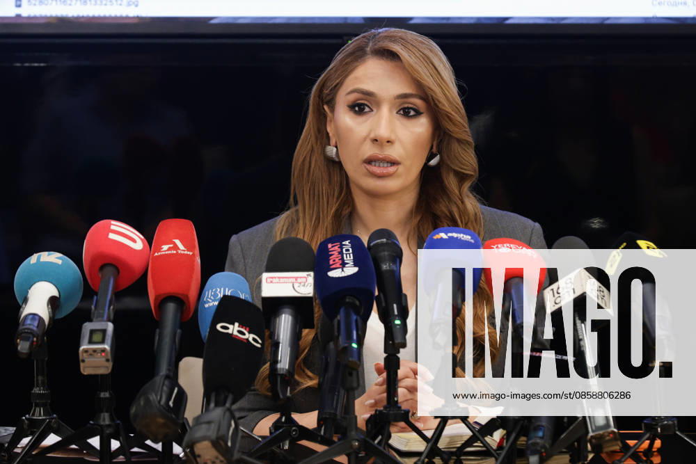 ARMENIA, YEREVAN - JUNE 10, 2026: Gohar Meloyan, Strong Armenia member, attends a press conference by her party on the outcome of the June 7 election to the National Assembly. Alexander Patrin TASS 93624089