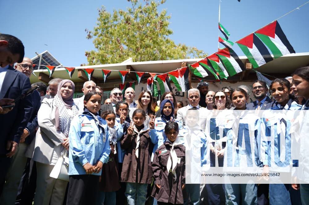 Diplomats visit Khan al-Ahmar amid concerns over displacement Arab and foreign ambassadors and consuls accredited to the State of Palestine, accompanied by Palestinian ministers, visit the village of Khan al-Ahmar, east of Jerusalem, on June 10, 2026, during a field tour organized by the Palestinian government to assess the conditions of residents facing the threat of displacement. Photo by Prime Minister Office apaimages Ramallah West Bank Palestinian Territory 100626_Jerusalem_PMO_00(5).jpeg