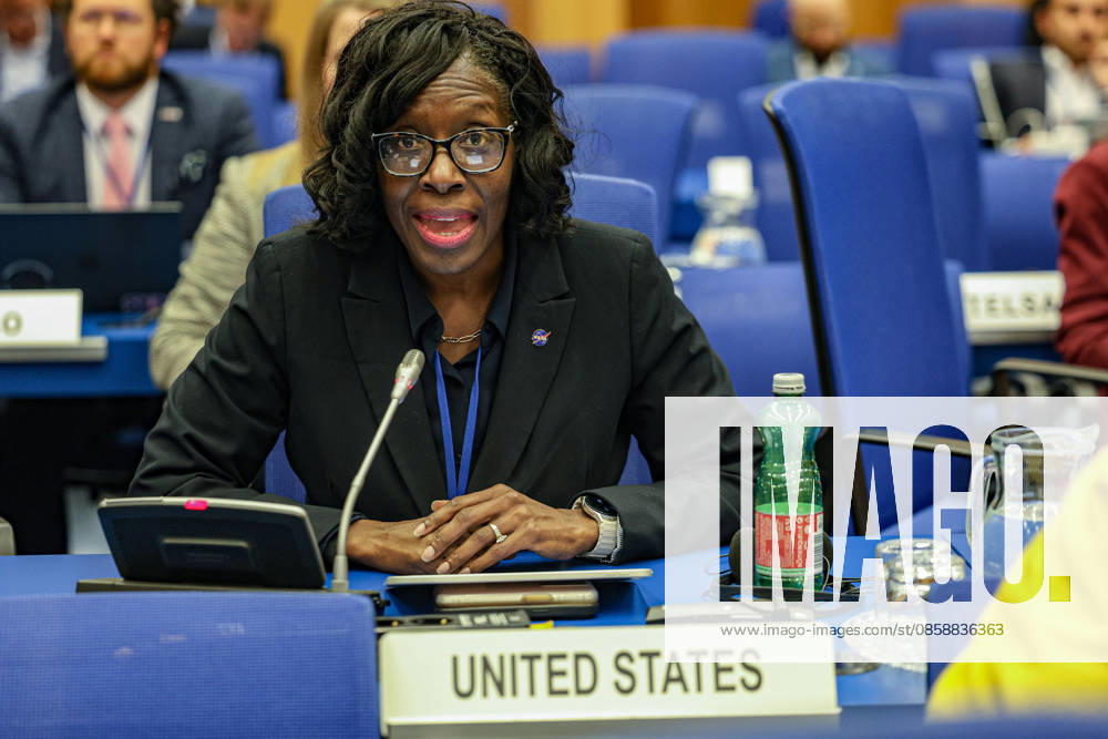 LAKIESHA HAWKINS, Acting Deputy Associate Administrator for NASAâ€⠢s Exploration Systems Development Mission Directorate, speaks during the opening day of the 69th session of COPUOS. HAWKINS discussed NASAâ€⠢s Artemis campaign, including the planned Artemis III and Artemis IV missions, highlighting international cooperation, the role of UNOOSA and future human exploration of the Moon. New York USA - ZUMAo116 20260610_znp_o116_005