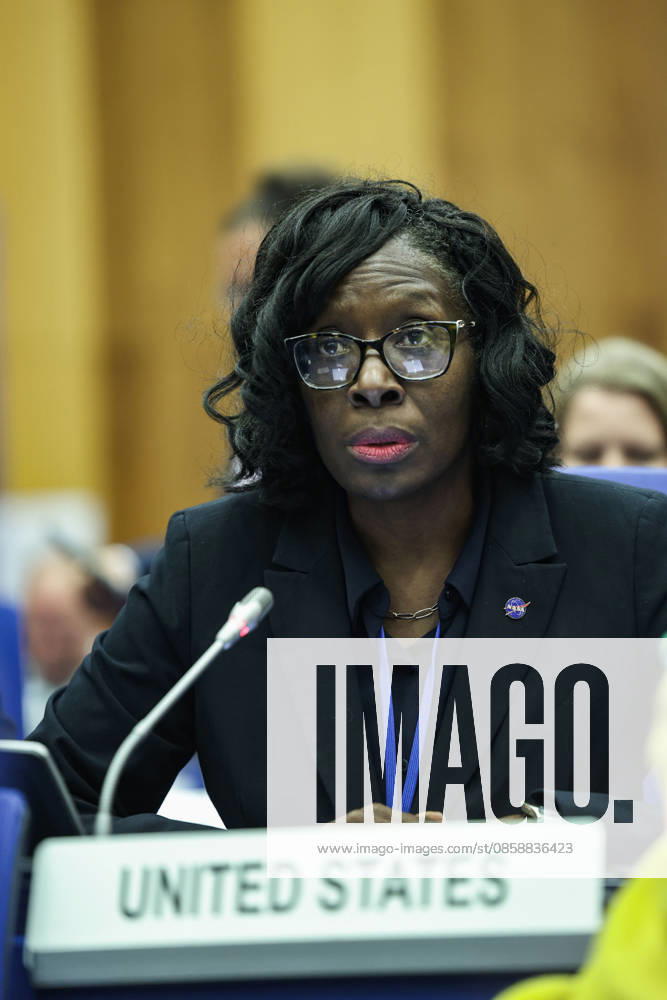 LAKIESHA HAWKINS, Acting Deputy Associate Administrator for NASAâ€⠢s Exploration Systems Development Mission Directorate, speaks during the opening day of the 69th session of COPUOS. HAWKINS discussed NASAâ€⠢s Artemis campaign, including the planned Artemis III and Artemis IV missions, highlighting international cooperation, the role of UNOOSA and future human exploration of the Moon. New York USA - ZUMAo116 20260610_znp_o116_004