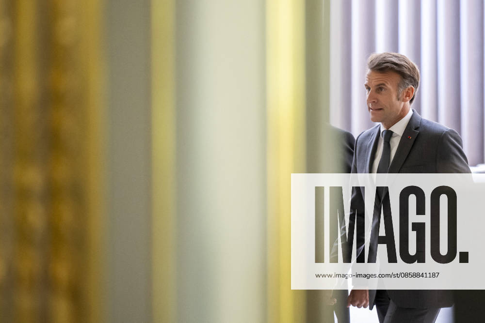 Emmanuel Macron at a meeting with the G7 Engament Groups - Paris French President Emmanuel Macron arrives for a meeting with the G7 Engament Groups at the Elysee Palace, French Presidential Palace, in Paris, on June 10, 2026. Photo by Eliot Blondet ABACAPRESS.COM Paris France France