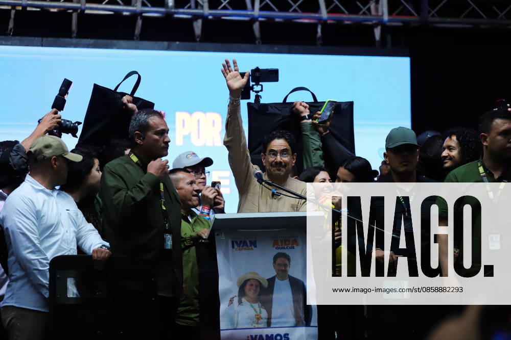 Ivan Cepeda Rally in Medellin Left-wing presidential candidate Ivan Cepeda Castro for the political party Pacto Historico takes part during a rally in Medellin, Colombia in the midst of the presidential runoff election, on june 10, 2026. Photo by: Camilo Moreno Long Visual Press Medellin Antioquia Colombia