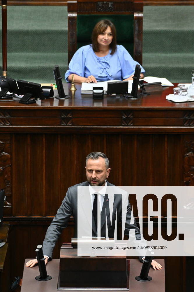 WARSZAWA SEJM RP Warsaw 10 06 2026 59th session of the Sejm of the 10th term - Polish Parliament DEBATA I GLOSOWANIE NAD WOTUM NIEUFNOSCI DLA MINISTRA MSWIA MARCINA KIERWINSKIEGO DEBATE AND VOTE ON THE NO-CONFIDENCE MOTION FOR THE MINISTER OF THE INTERIOR MARCIN KIERWINSKI N Z WLADYSLAW KOSINIAK KAMYSZ FOT DAMIAN BURZYKOWSKI NEWSPIX.PL NEWSPIX.PL --- newspix.pl