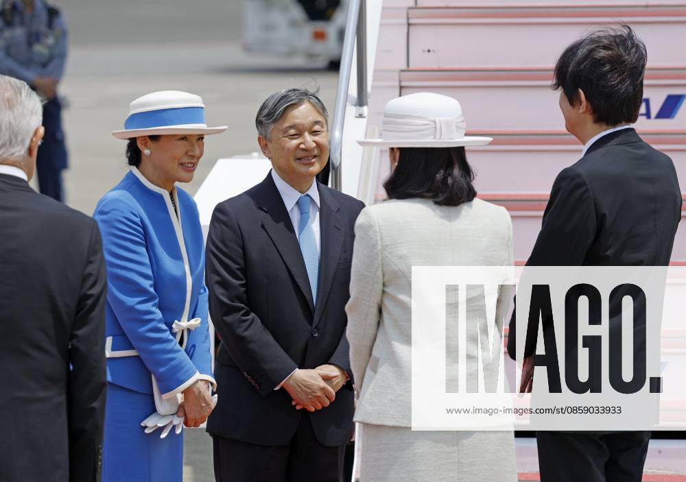 Japan s emperor, empress begin trip to Netherlands, Belgium Japan s Emperor Naruhito (C) and Empress Masako are greeted by Crown Prince Fumihito and Crown Princess Kiko at Tokyo s Haneda airport on June 13, 2026, ahead of their departure for a trip to the Netherlands and Belgium. A14AA0005618549P
