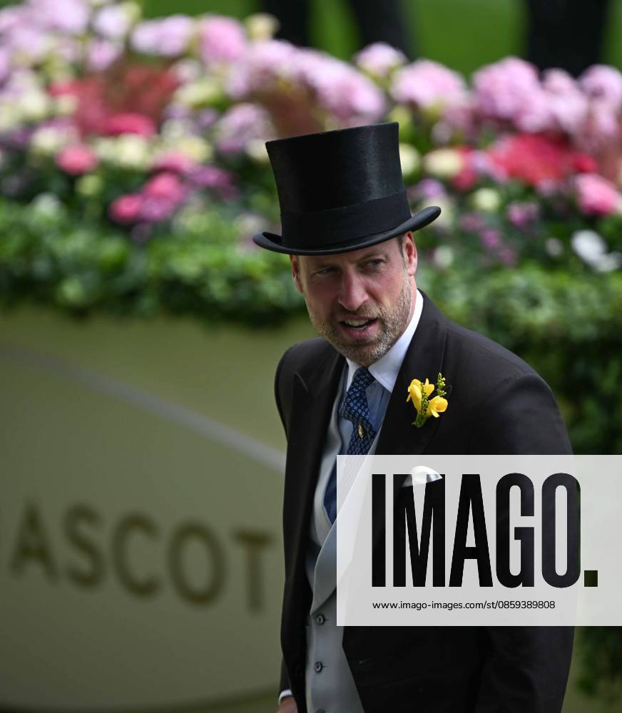 British royal family attends the Royal Ascot 2026 BERKSHIRE, UNITED KINGDOM - JUNE 17: William, Prince of Wales and Catherine, Princess of Wales (not seen) attend the second day of the traditional Royal Ascot horse racing event, which has been held since 1711, in Berkshire, United Kingdom on June 17, 2026. Rasid Necati Aslim Anadolu Berkshire United Kingdom. Editorial use only. Please get in touch for any other usage.