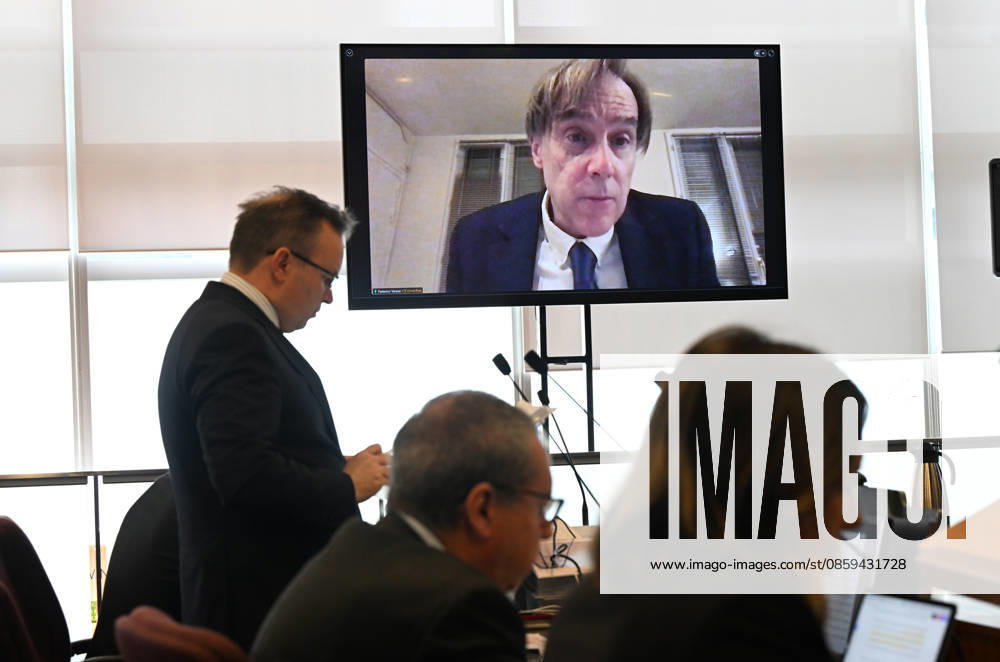 CFMEU INQUIRY, Professor Federico Varese is seen giving evidence via video link during the Commission of Inquiry into the CFMEU and Misconduct in the Construction Industry at the Brisbane Magistrates Court in Brisbane, Thursday, June 18, 2026. ( NO ARCHIVING BRISBANE QUEENSLAND AUSTRALIA