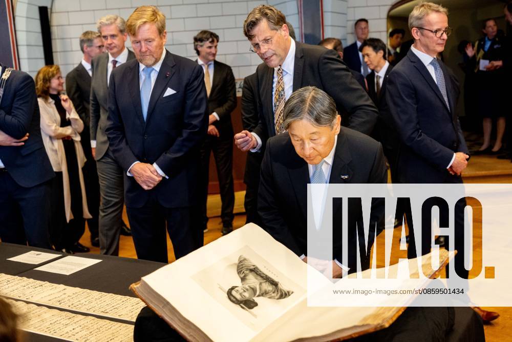 Dutch Royals receive Japan for state visit, day 2, Amsterdam, Netherlands 18 Jun 2026 King Willem-Alexander and Emperor Naruhito during a visit to Leiden University on the second day of the Japanese Emperor s three-day state visit to the Netherlands. Leiden The Netherlands