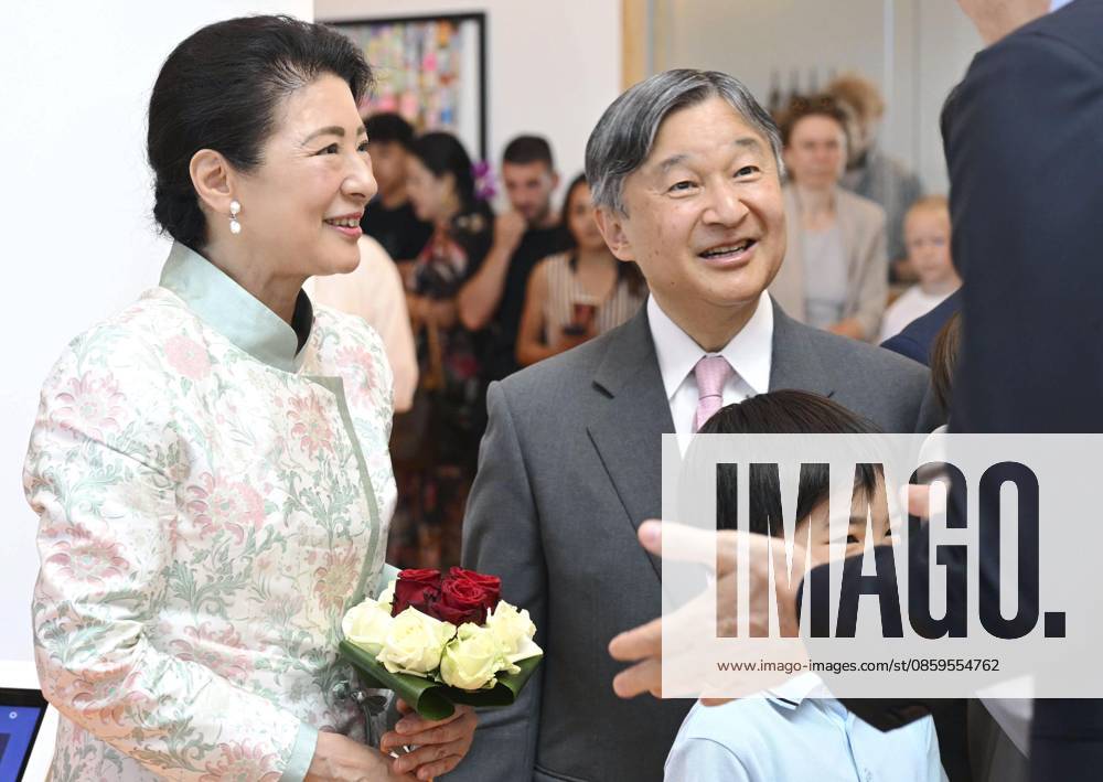 Japan s imperial couple visit children s cancer hospital in Utrecht Japan s Emperor Naruhito and Empress Masako are greeted upon arriving at a hospital for child cancer patients in Utrecht, the Netherlands, on June 19, 2026. (Pool photo) A14AA0005619472P