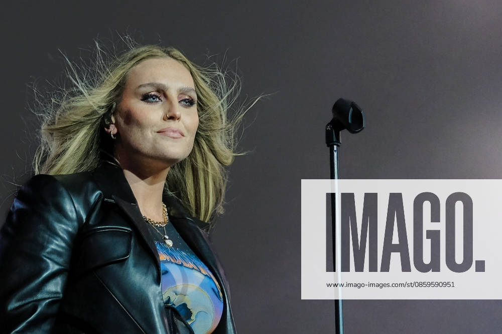 Perrie performs at the Isle of Wight festival in Newport, UK - 19 Jun 2026 English singer songwriter Perrie Louise Edwards known professionally as Perrie performing live on stage at the Isle of Wight festival. Her music career began when she auditioned for The X Factor UK, and joined the line up for Little Mix. She launched her career as a solo artist in 2024 Newport United Kingdom