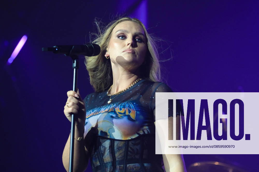 Perrie performs at the Isle of Wight festival in Newport, UK - 19 Jun 2026 English singer songwriter Perrie Louise Edwards known professionally as Perrie performing live on stage at the Isle of Wight festival. Her music career began when she auditioned for The X Factor UK, and joined the line up for Little Mix. She launched her career as a solo artist in 2024 Newport United Kingdom