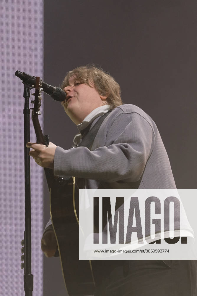 Lewis Capaldi, performs live on stage at the Isle of Wight festival in Newport, UK -19 Jun 2026 Scottish singer songwriter Lewis Marc Capaldi, known professionally as Lewis Capaldi, performs live on stage at the Isle of Wight festival. His single Someone You Loved topped the UK Singles Chart where it remained for seven weeks, and it was nominated at the 62nd Annual Grammy Awards for Song of the Year Newport United Kingdom