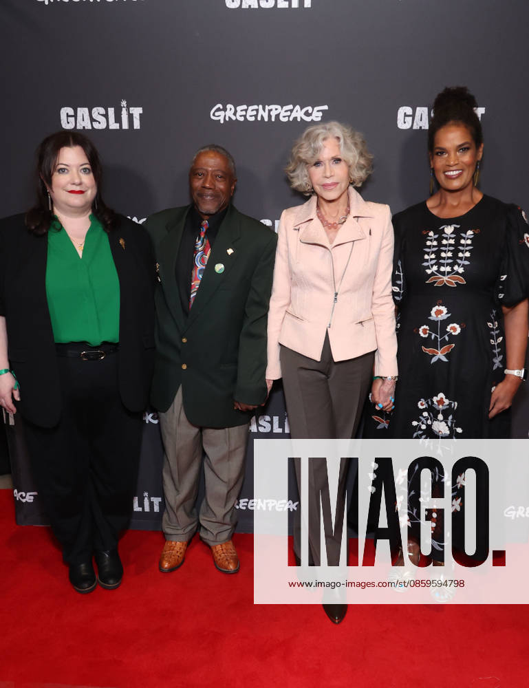 Santa Monica CA June 19: Katie Camosy, Manning Rollerson jr.III, Jane Fonda, Jo Banner. at the Los Angeles Premiere Of Gaslit held at The Laemmle Monica Film Center in Santa Monica, CA. on June 19, 2026 Credit: AdMedia Santa Monica USA - ZUMAa123 20260619_zaa_a123_184