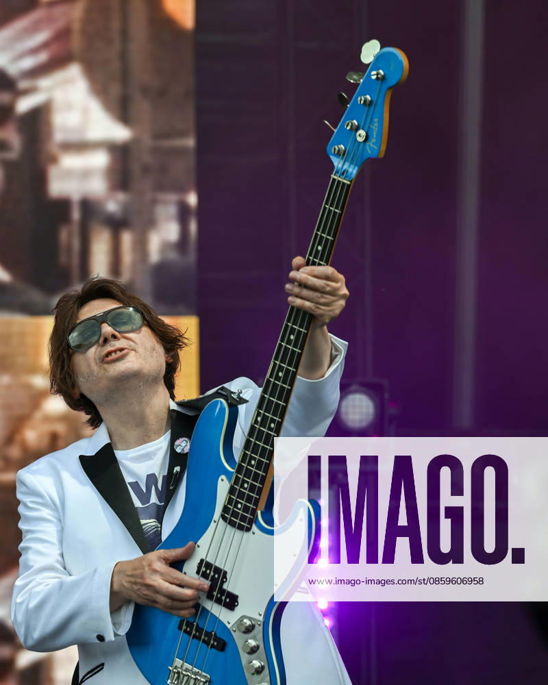 Guitarist Nicky Wire of Manic Street Preachers performs during the music festival Metronome Prague, on June 20, 2026, in Prague, Czech Republic. (CTKxPhoto MichalxKrumphanzl) CTKPhotoP2026062004716 CTKPhotoP2026062004716