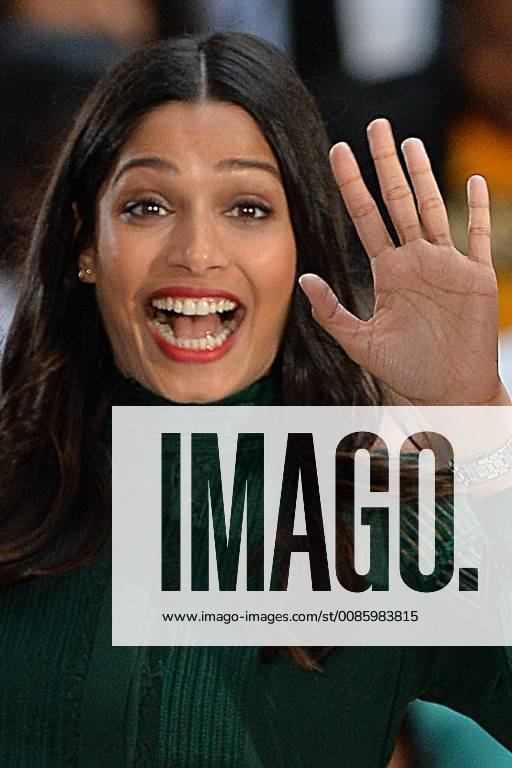 New York, NY, USA - October 11, 2018 New York City..Freida Pinto on NBC s Today Show to celebrate International Day of the Girl at Rockefeller Plaza on October 11, 2018 in New York City. New York USA - ZUMAny1_ 20181011_zaf_ny1_194