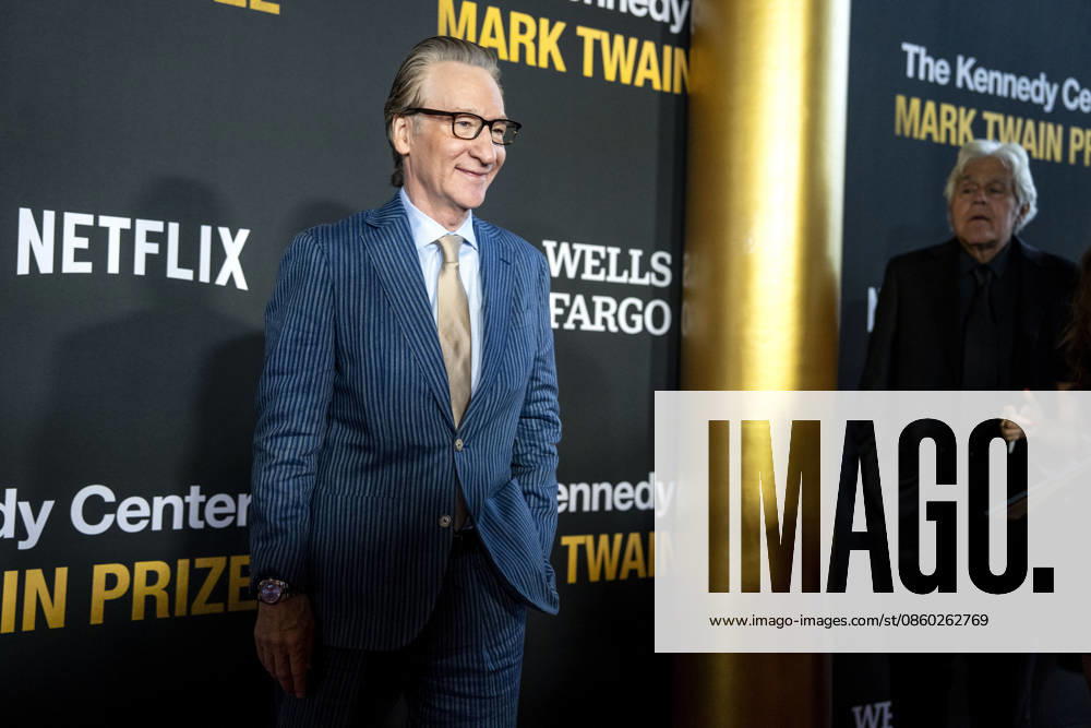 Jay Leno looks on as Bill Maher arrives on the red carpet before the 27th Mark Twain Prize for American Humor Award at the Kennedy Center for the Performing Arts in Washington DC on Sunday, June 28, 2026. WAP20260628335 BONNIExCASH