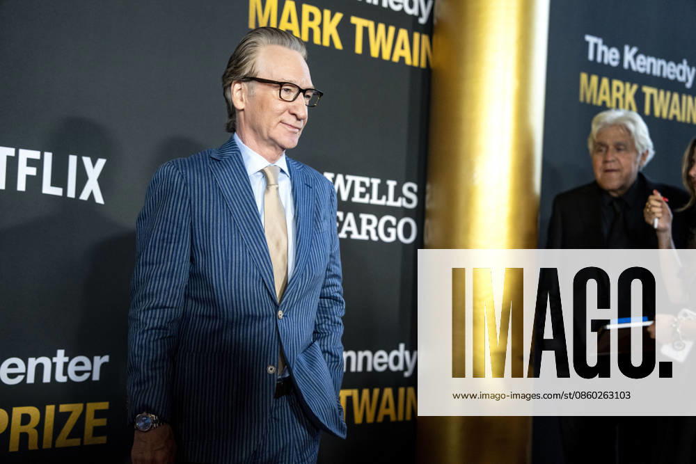 Jay Leno looks on as Bill Maher arrives on the red carpet before the 27th Mark Twain Prize for American Humor Award at the Kennedy Center for the Performing Arts in Washington DC on Sunday, June 28, 2026. WAP20260628333 BONNIExCASH